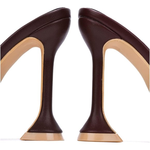 Women Cape Robbin Square Open Toe Shoes Heels Lithe Sexy Shoes - Picture 4 of 4